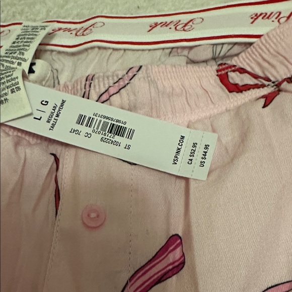 BRAND NEW VS PINK Bow Print Pajama Pants - Picture 4 of 4